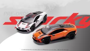 LAMBORGHINI Huracán Sterrato Combo Set - White & Orange 1/64