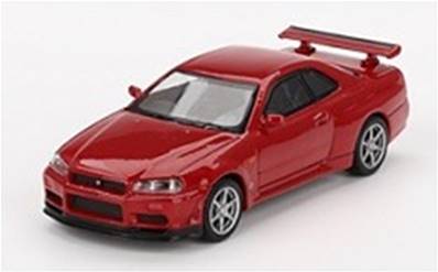 NISSAN Skyline GT-R (R34) VSPEC Active Red 1999 RHD 1/64