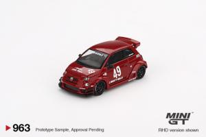 FIAT Abarth 595 LB-Works x Abas Works Red 2024 1/64