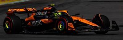 MCLAREN MCL38 N°4 Mclaren Formula 1 Team Vainqueur GP Miami 2024 Lando Norris