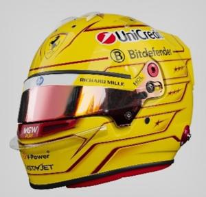 CASQUE Lewis Hamilton – Scuderia Ferrari HP –  Test Circuit Fiorano 2025 1/5